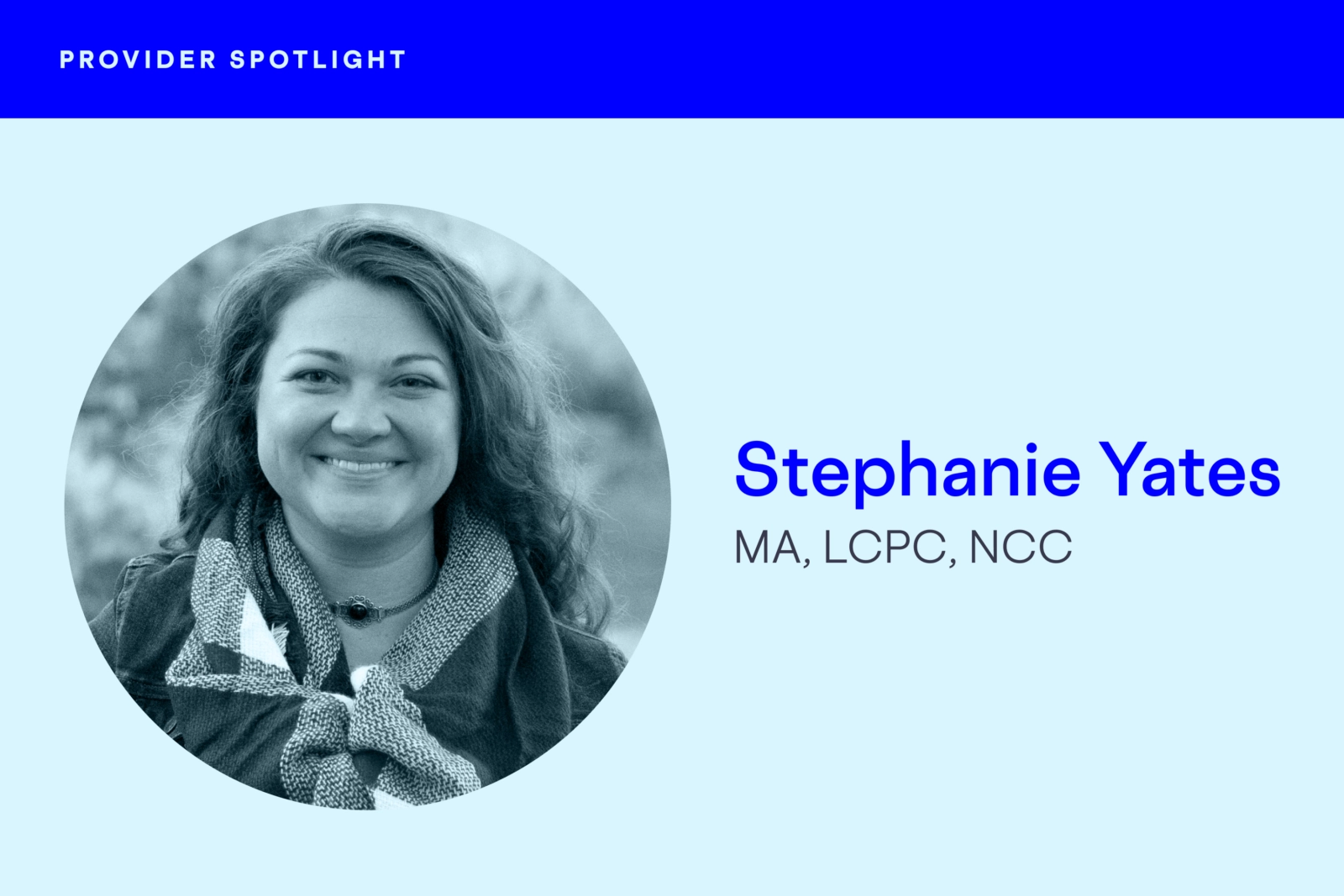 LGBTQ+ Provider Spotlight Stephanie Yates blog header
