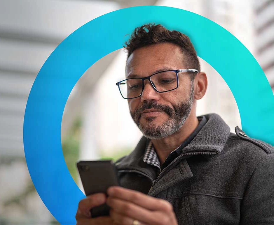 Man with phone