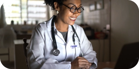 Included Health female doctor on a telehealth call