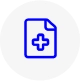 archivo con icono de cruz médica