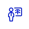 Icon of doctor in front of x-ray