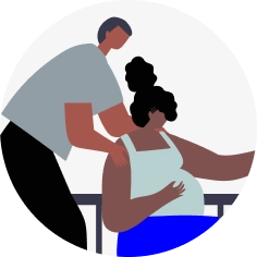 illustration of a care situation