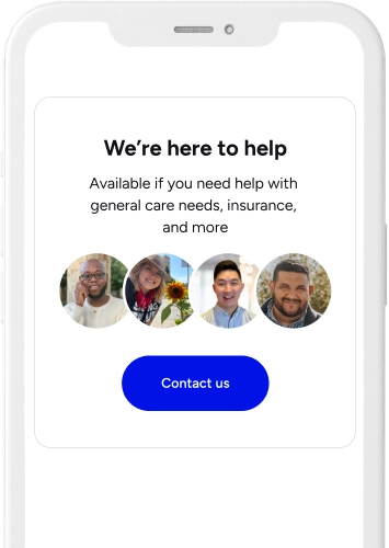Care coordinator on the Included Health app screen