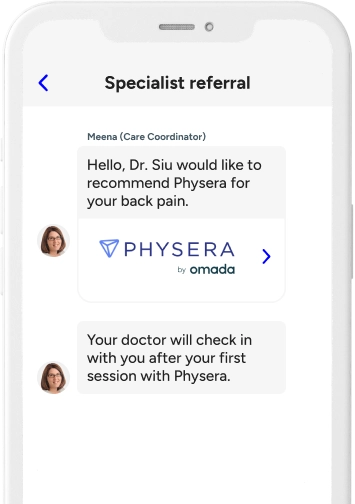 Specialist Referral in the Included Health app