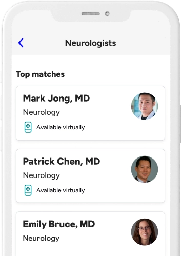 Neurologist match on Included Health app