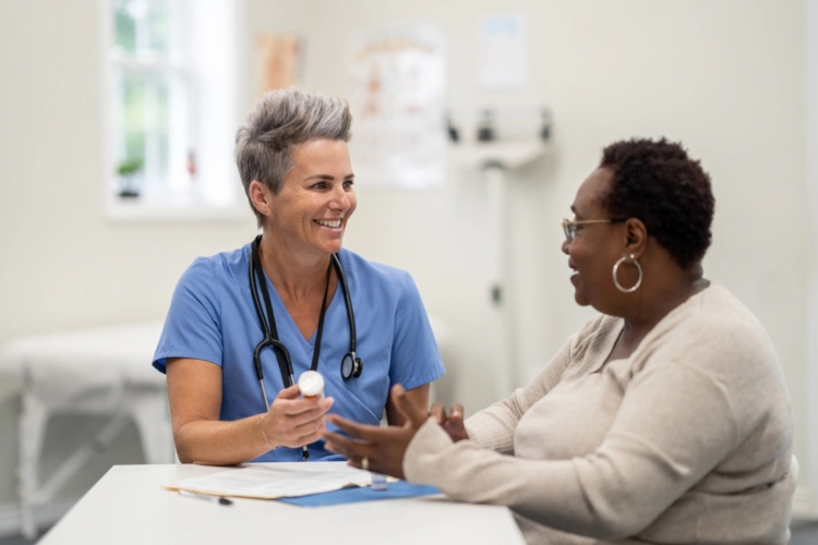 provider with patient