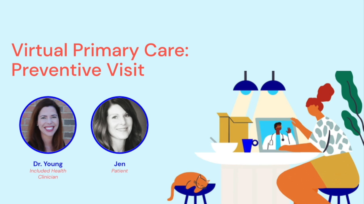 A virtual preventive care visit