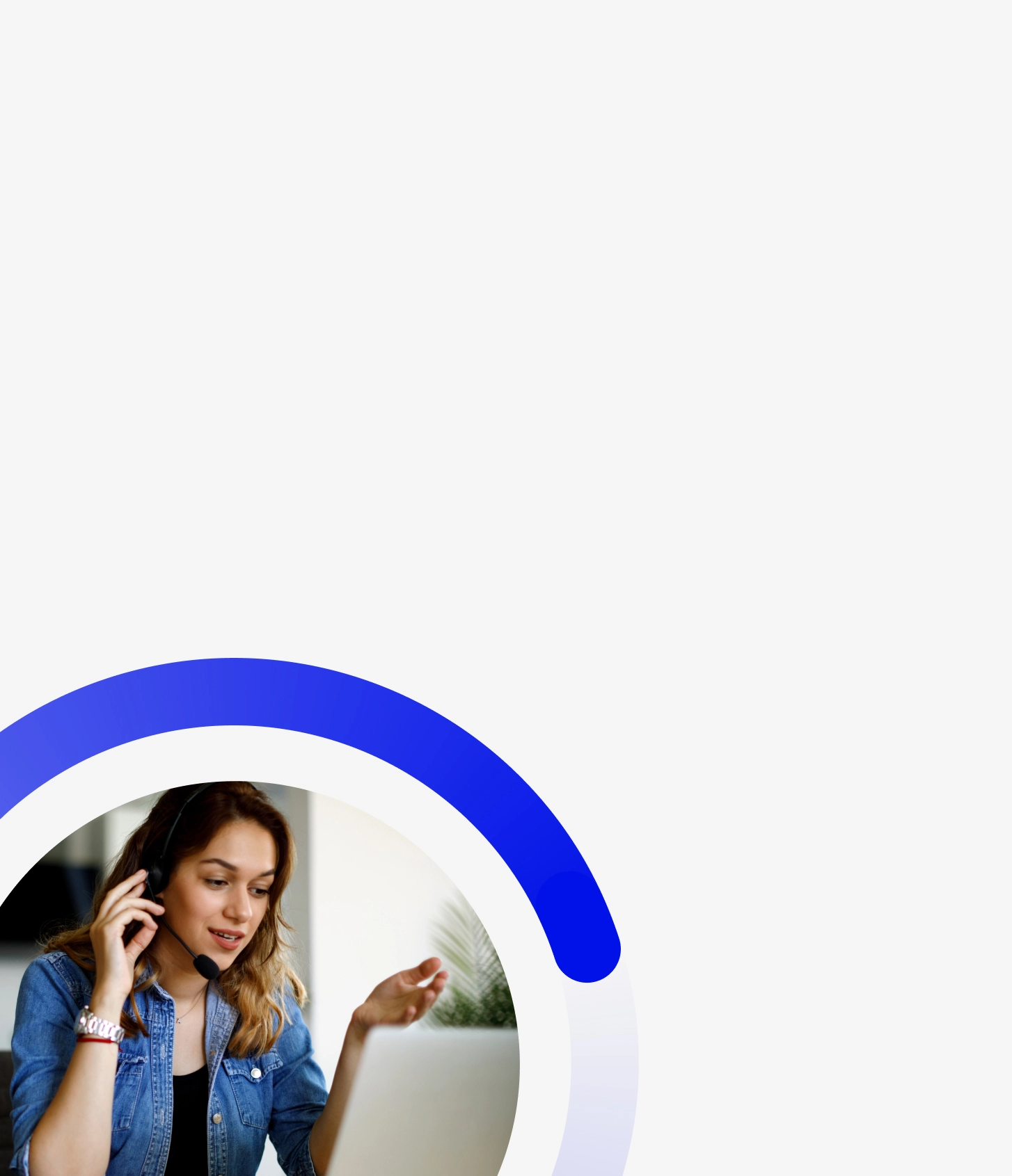 Woman with headphones