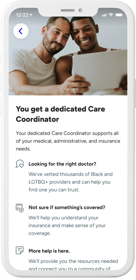 Inclusive healthcare on the Included Health app