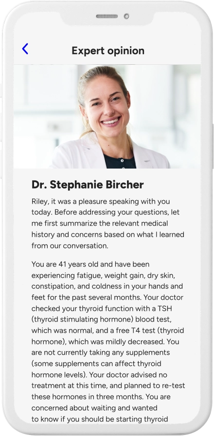 Specialty care and expert medical opinions with the Included Health app