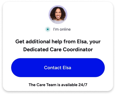 Included Health dedicated care coordinator