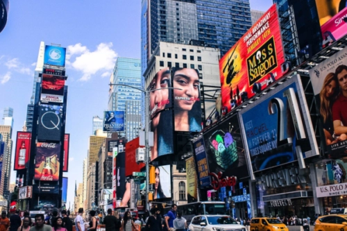 New York City street Times Square