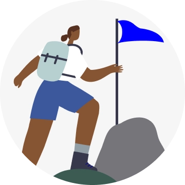 icon of hiker