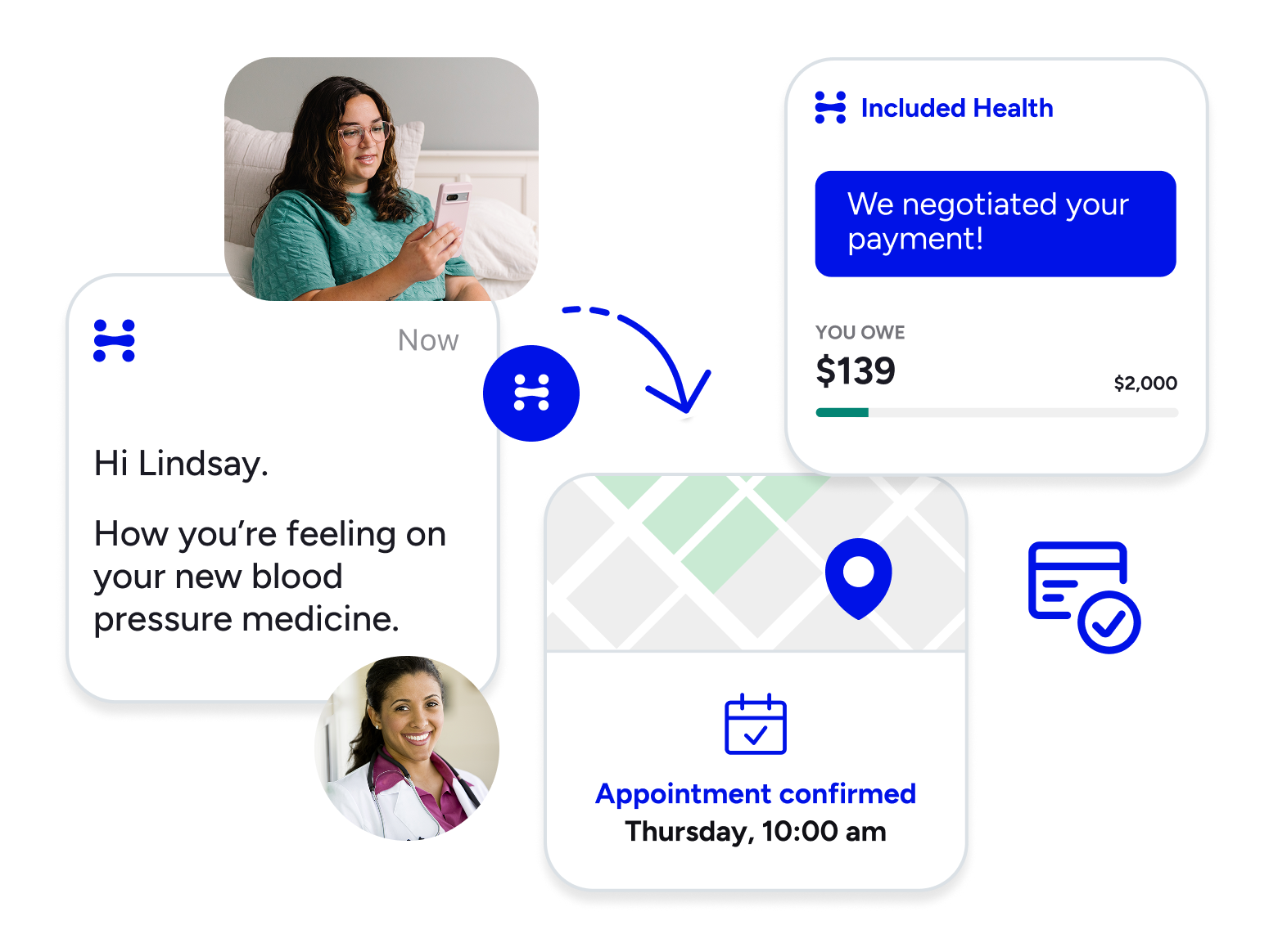 Personalized Included Health app tiles grouped together in an image