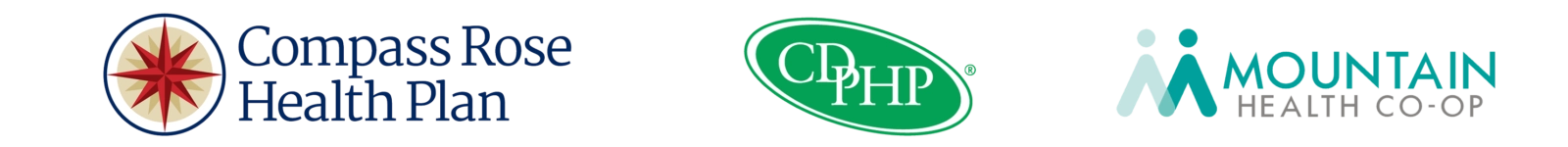 Cdphp,
Compass Rose,
Mountain Health Co-op logos