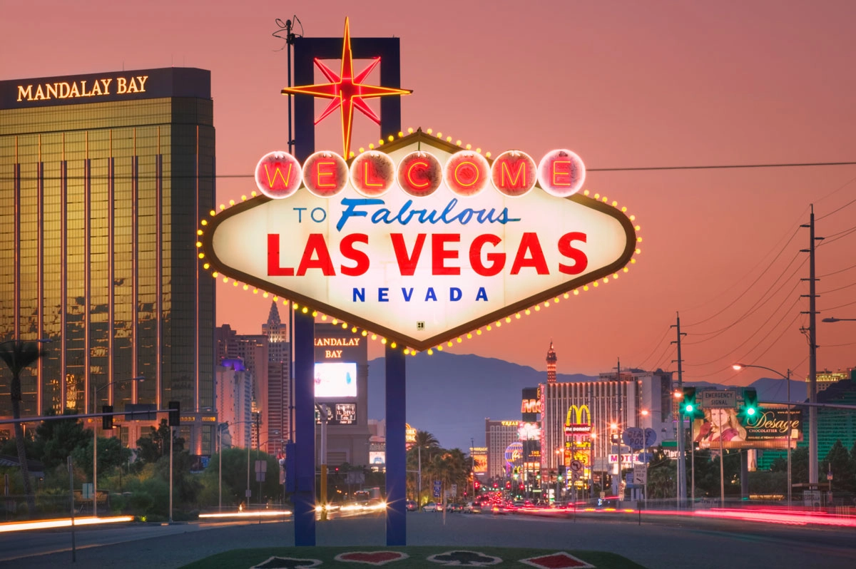 Las Vegas city boundary sign.