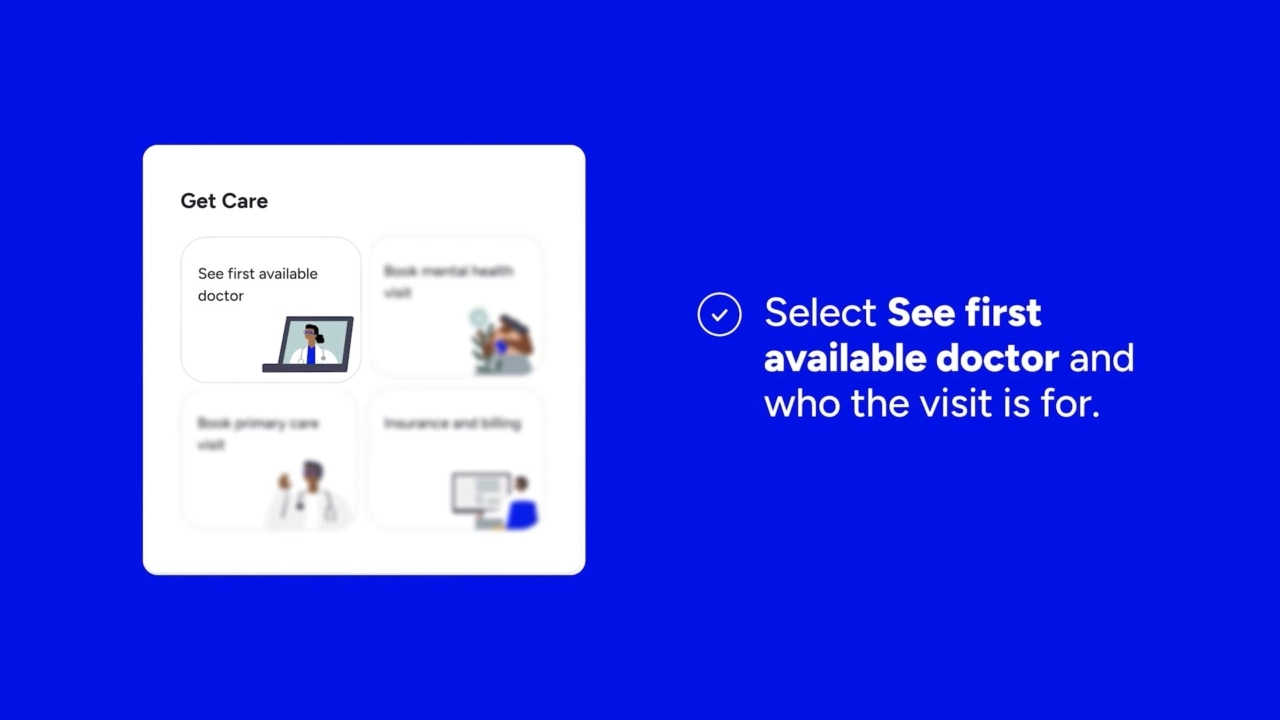 How to book an Included Health Urgent Care Visit using the Included Health app video thumbnail