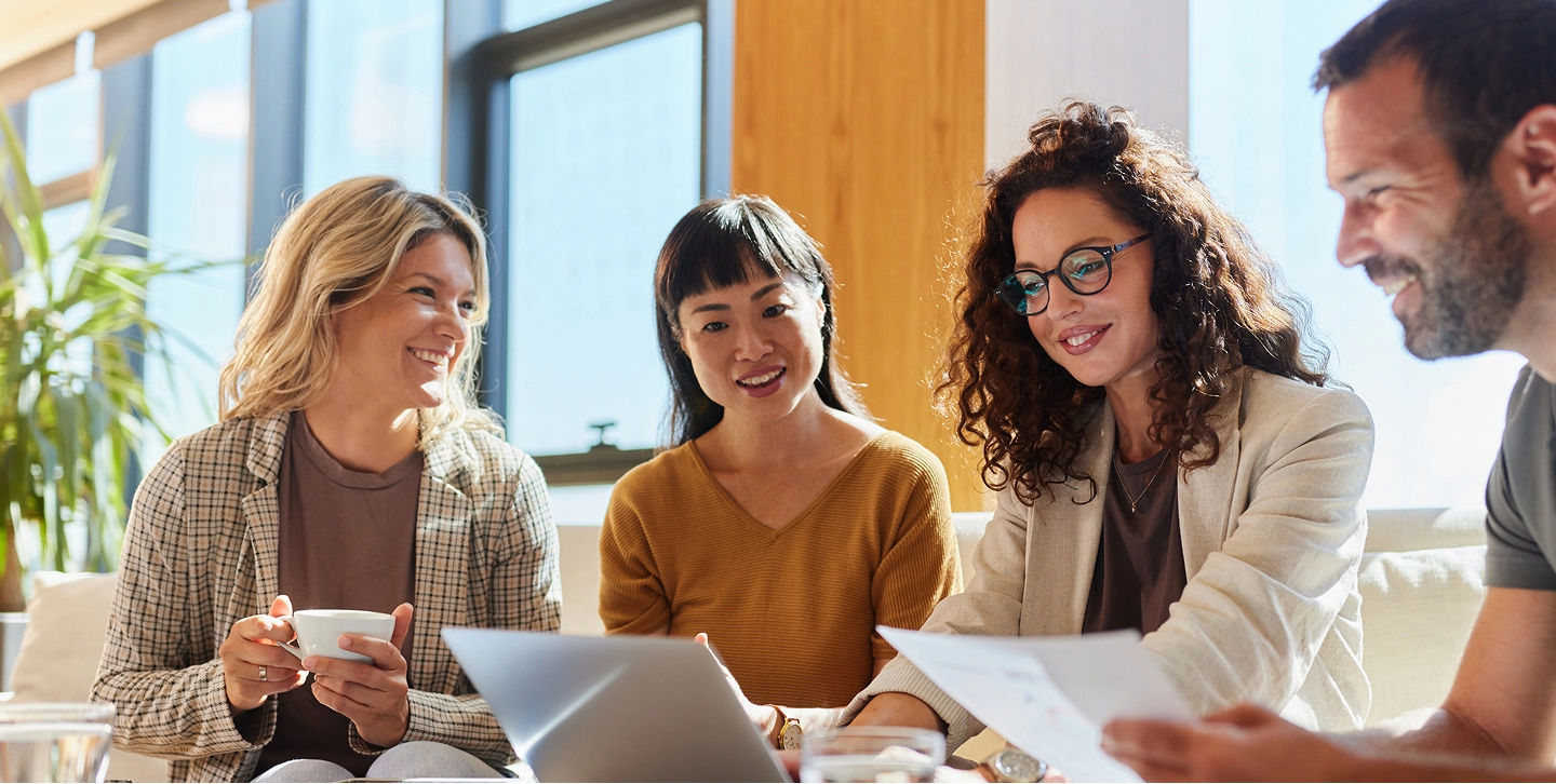 group of office workers