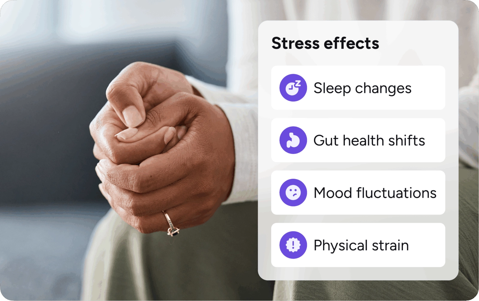 Stress effects infographic