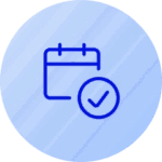 Blue calendar icon