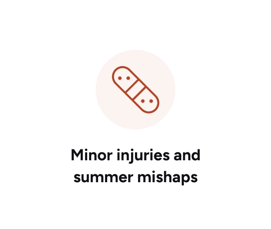minor injuries and summer mishaps