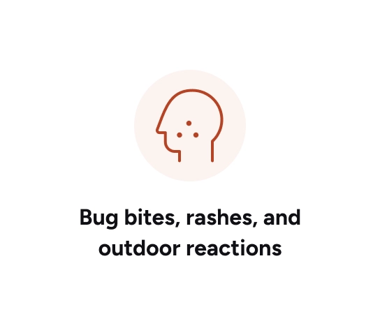 Bug bites, rashes, and outdoor reactions