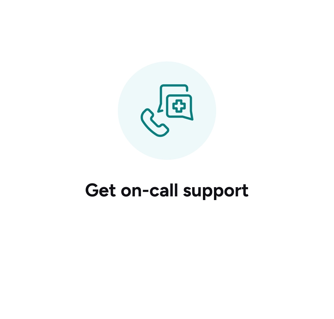 Get on-call support